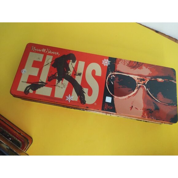 Russell Stover Elvis Presley Collectible  Christmas candy tin. 1997 - Picture 6 of 7